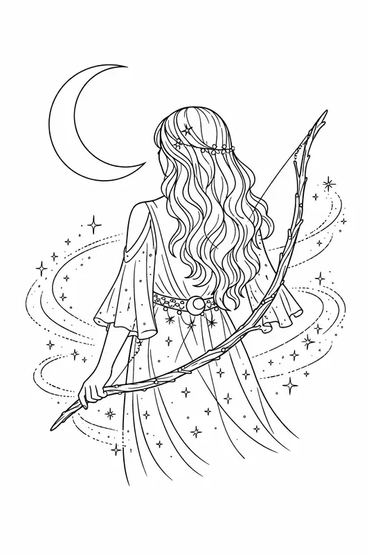 Elegant Line Art Woman Tattoo Sets