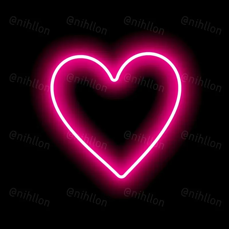 Neon Valentine Symbols
