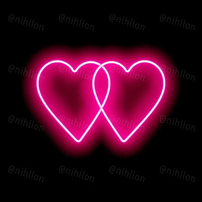 Neon Valentine Symbols
