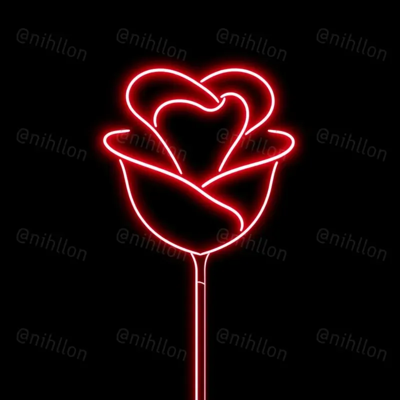 Neon Valentine Symbols