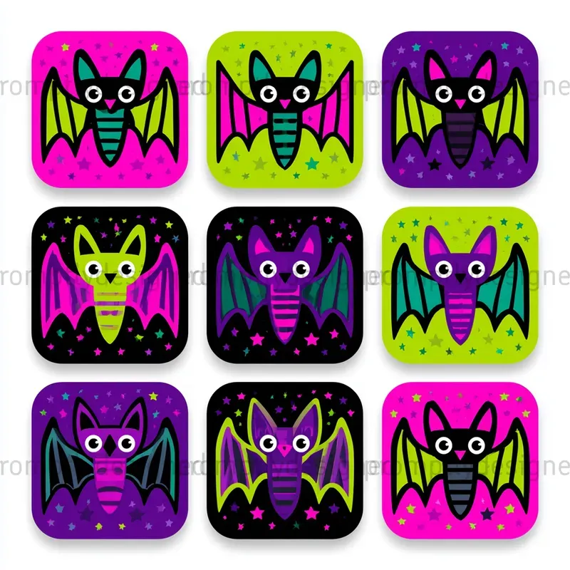Bright Halloween Icon T Shirt Designs