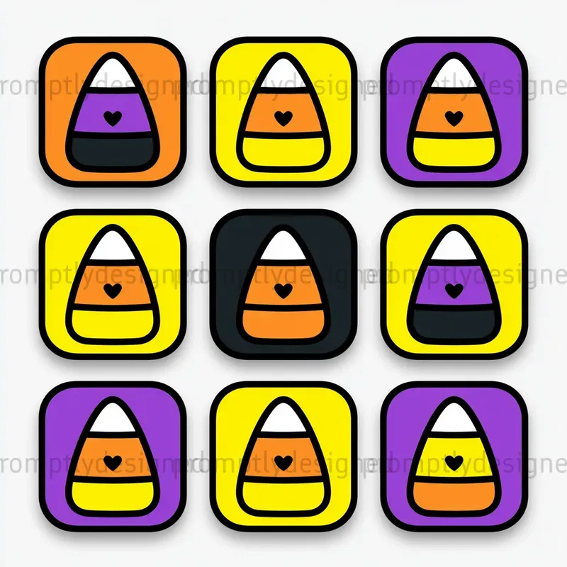 Bright Halloween Icon T Shirt Designs