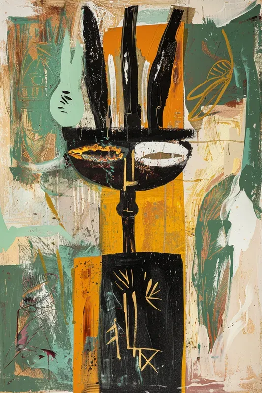 Bold Ritual Folk Poster Art