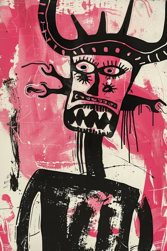 Bold Ritual Folk Poster Art
