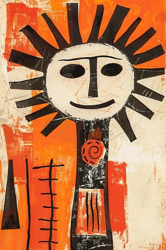 Bold Ritual Folk Poster Art