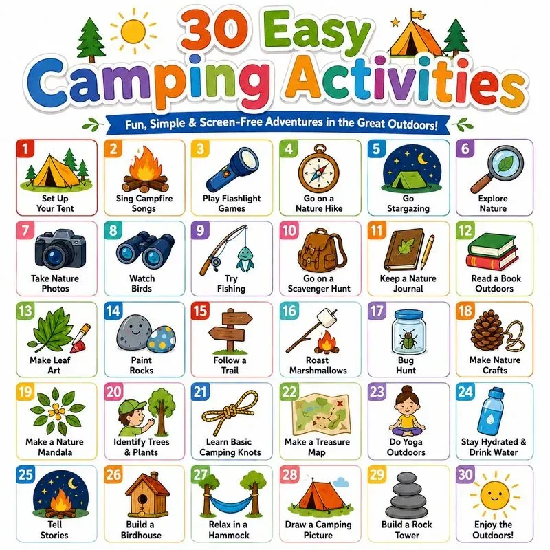 30 Easy Kids Activity Posters