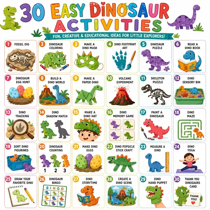 30 Easy Kids Activity Posters