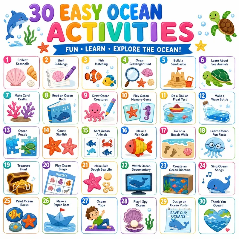 30 Easy Kids Activity Posters