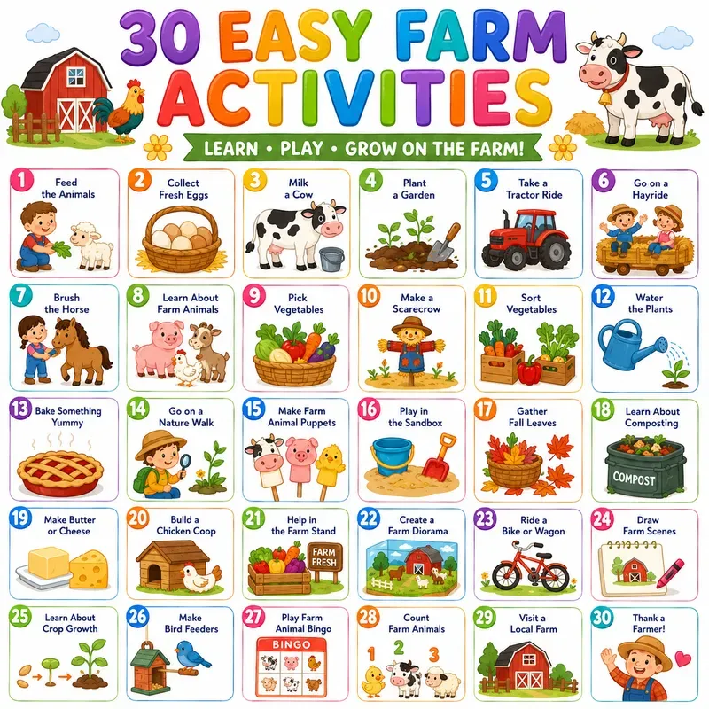 30 Easy Kids Activity Posters