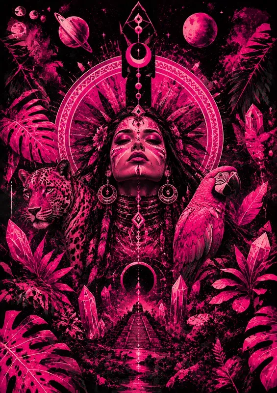 Tribal Boldpink Illustrations