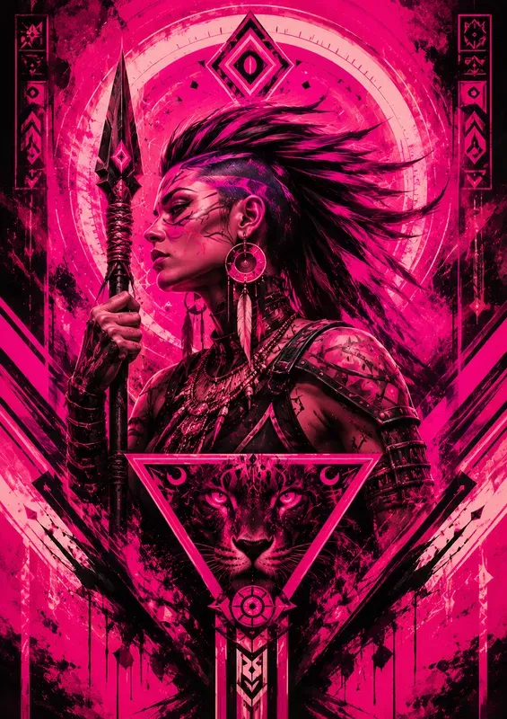Tribal Boldpink Illustrations