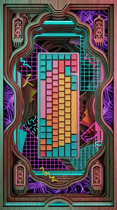 Electric 80s Memphis Wood Nooks