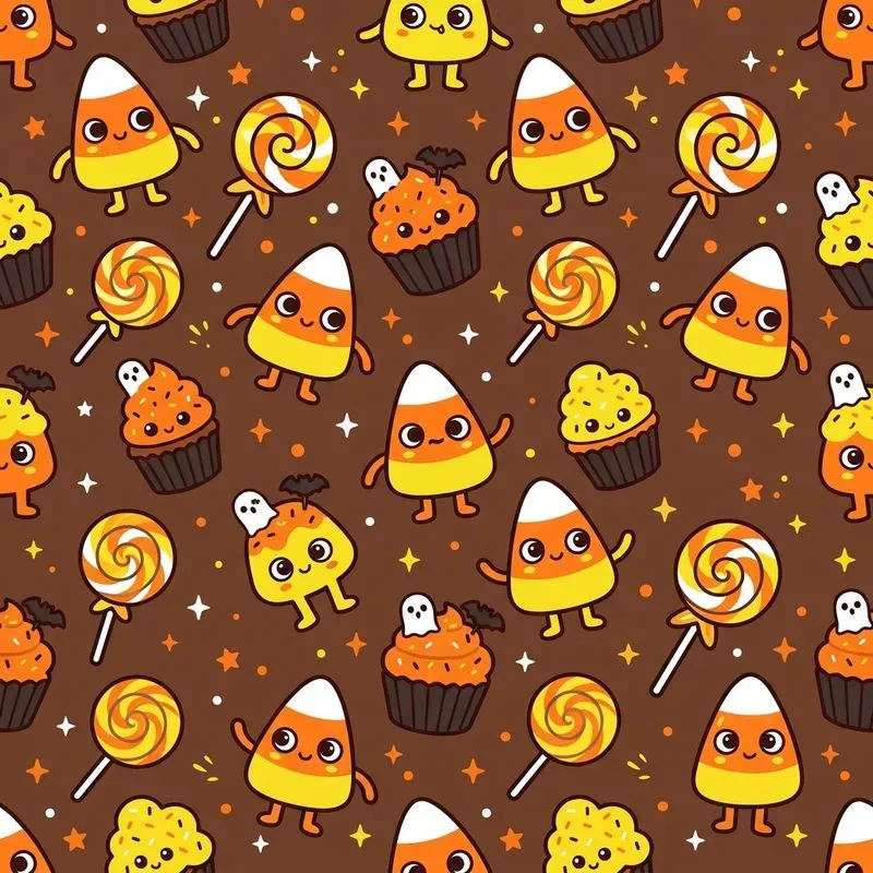Creepy Cute Halloween Seamless Patterns