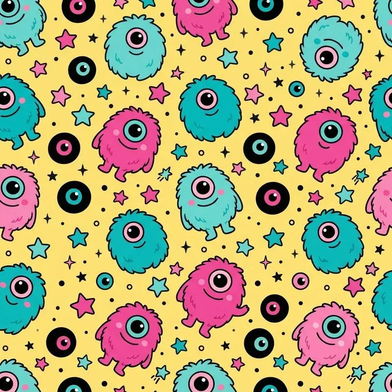 Creepy Cute Halloween Seamless Patterns