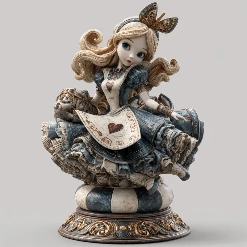 Wonderland Chess Pieces