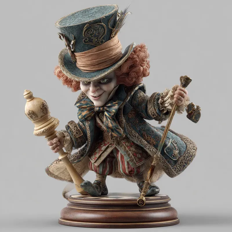 Wonderland Chess Pieces