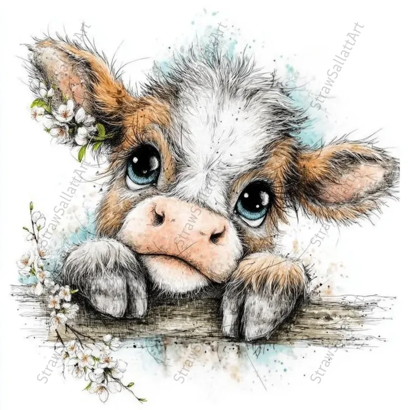 Spring Peeking Animal Clipart Collections