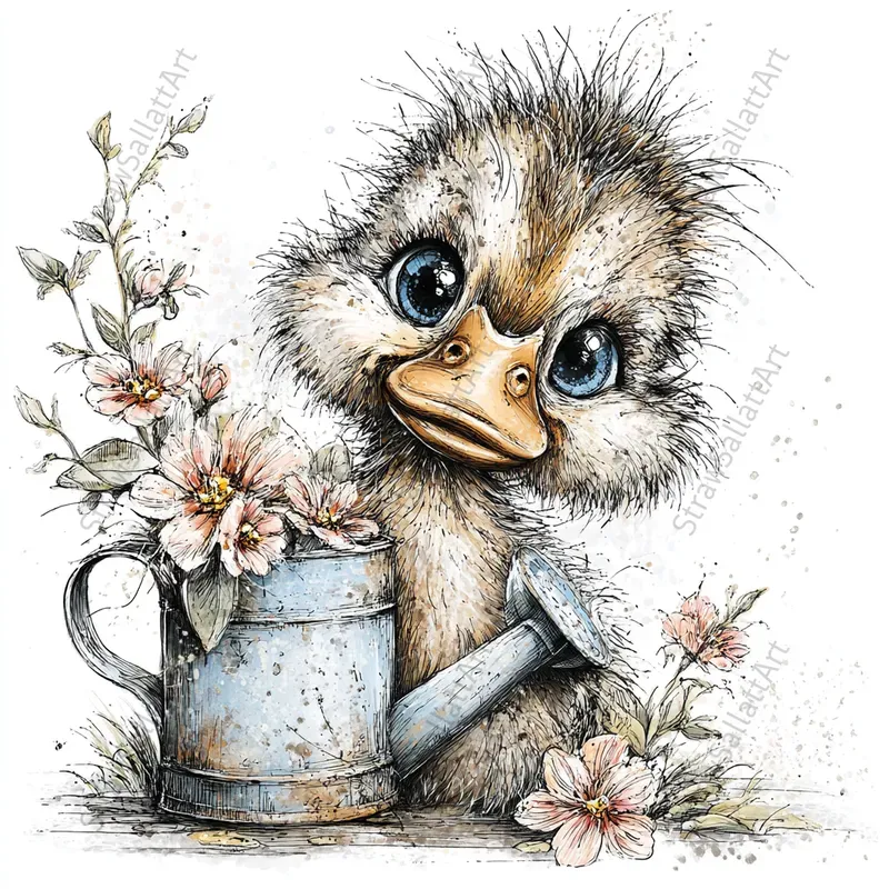 Spring Peeking Animal Clipart Collections