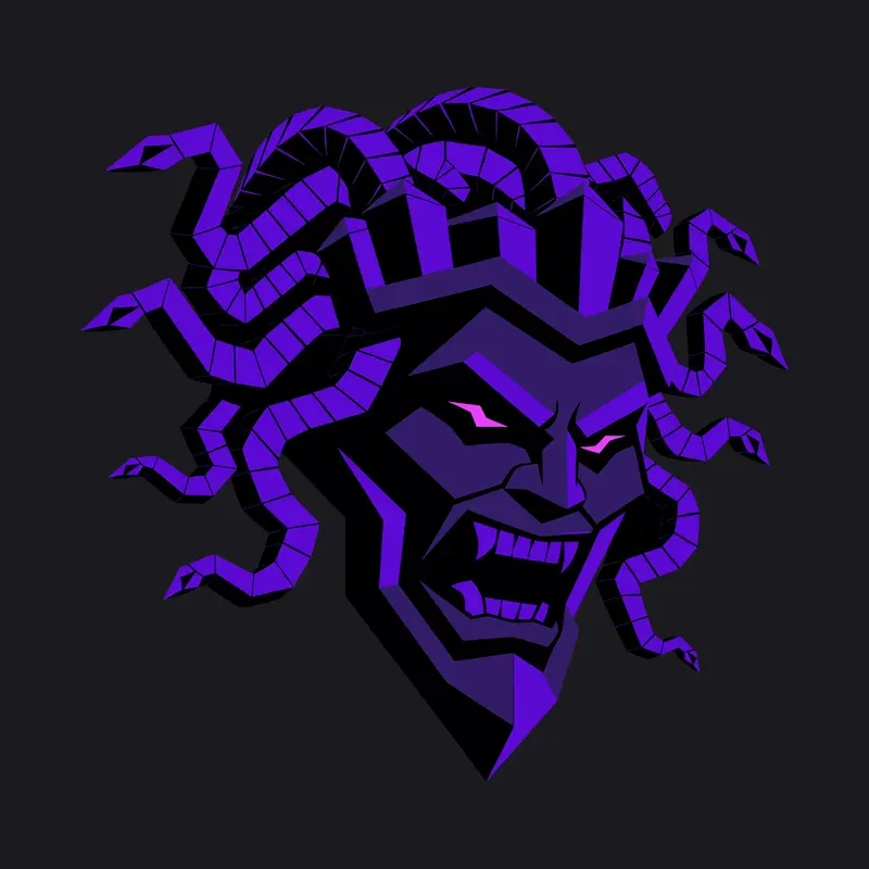 3D Horror Dark Fantasy Skull Vector Icons