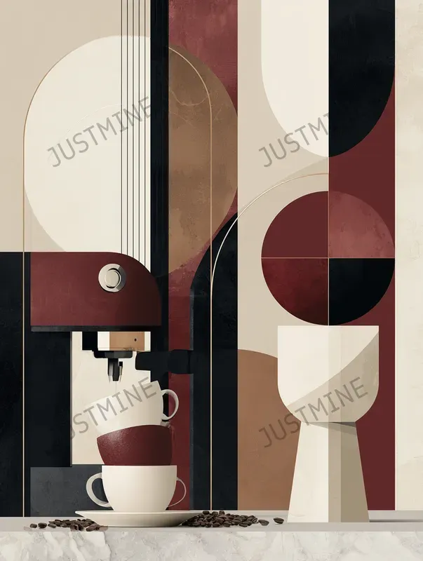 Modern Abstract Italian Bistro Wall Art