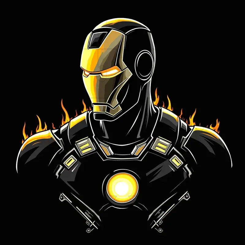 Iconic Figures Neon Art