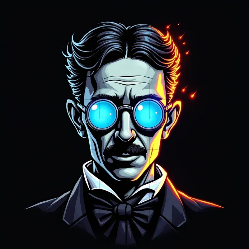Iconic Figures Neon Art