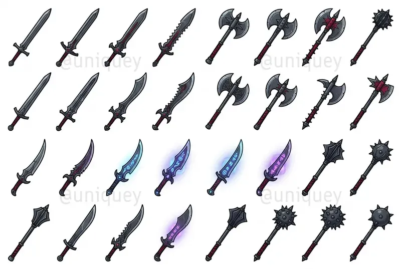 2D RPG Game Asset Sprite Sheets