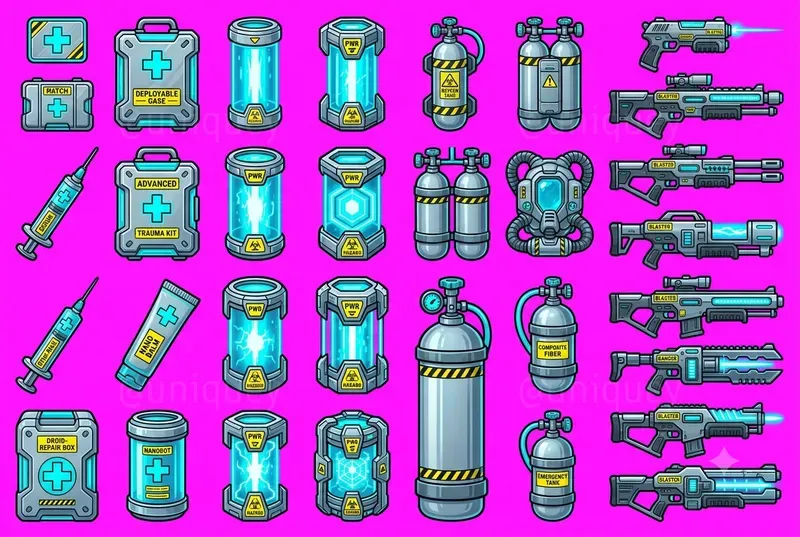 2D RPG Game Asset Sprite Sheets