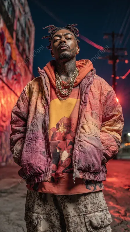Bold Hip Hop Fashion Shots