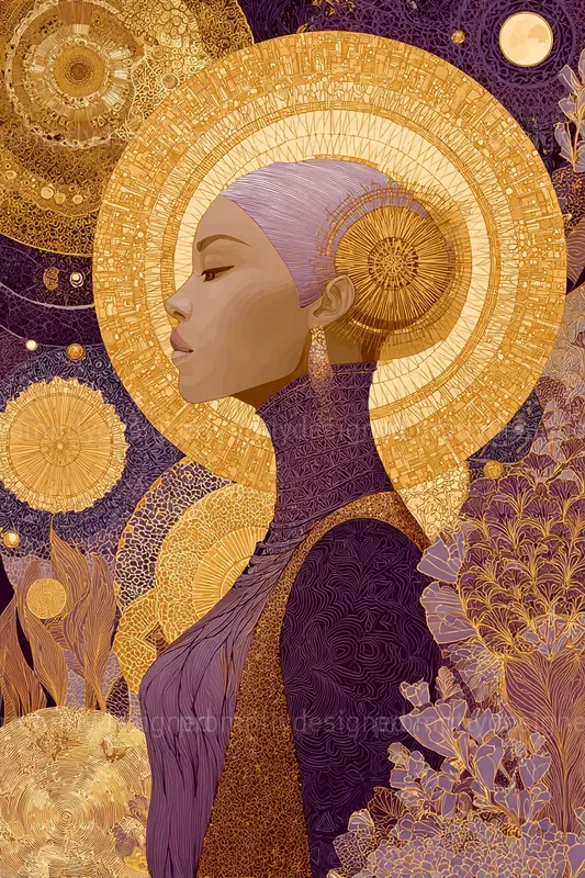Klimt Inspired Gold Art Designs
