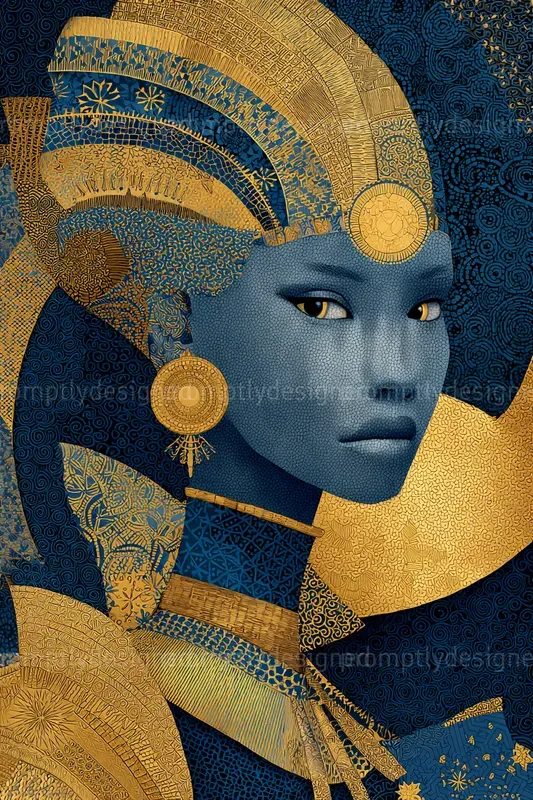 Klimt Inspired Gold Art Designs