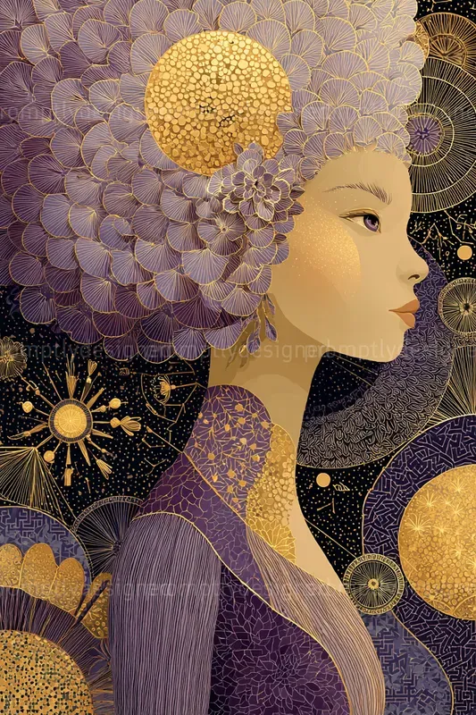 Klimt Inspired Gold Art Designs