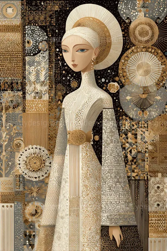 Klimt Inspired Gold Art Designs