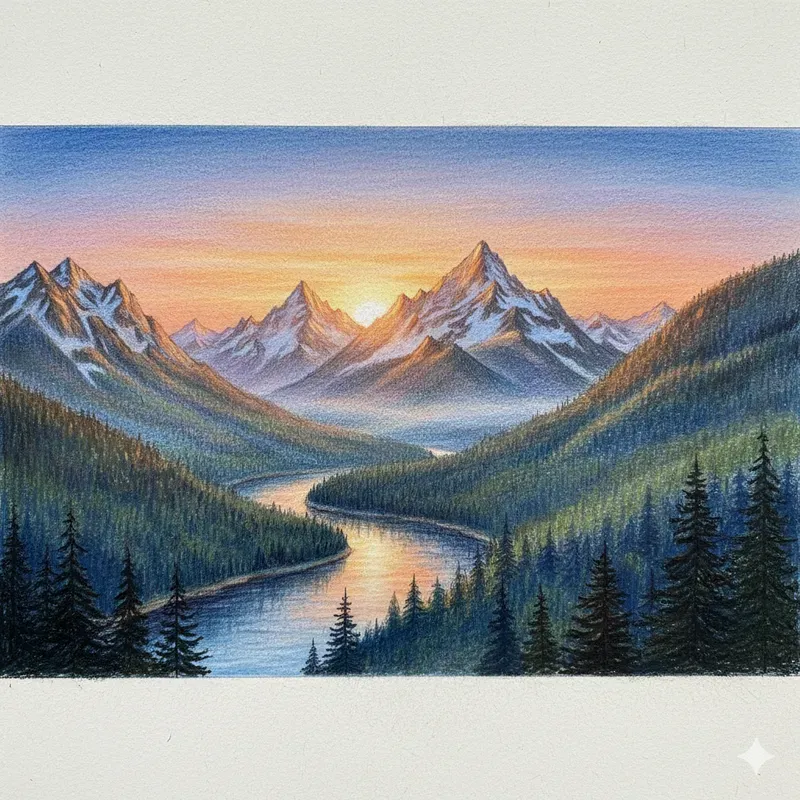 Crayon Pencil Realistic Art