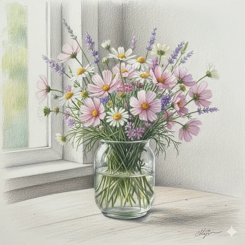 Crayon Pencil Realistic Art