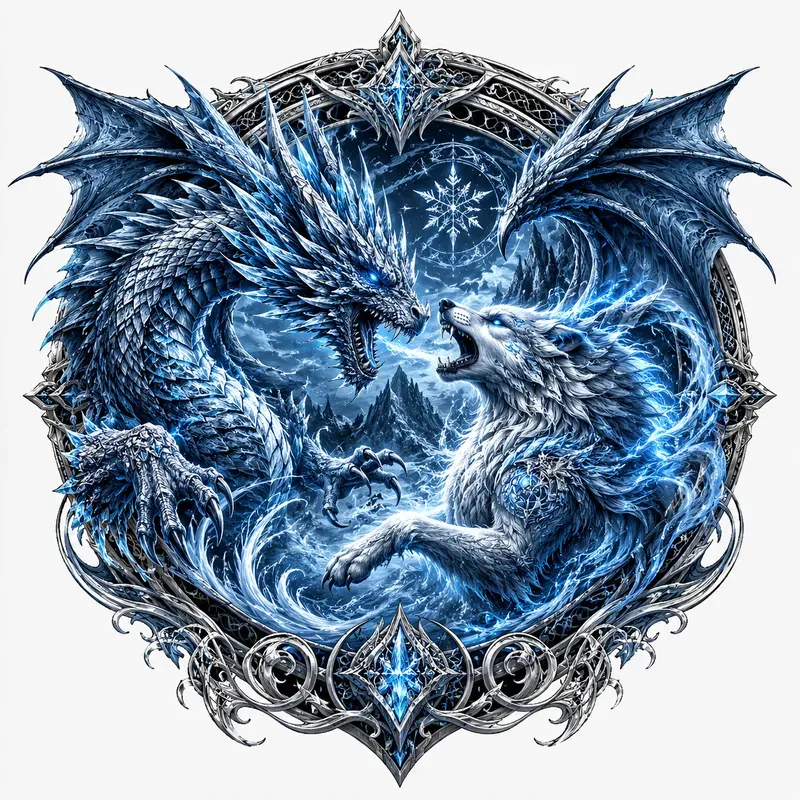 Mythic Dualbeast Battle Emblems