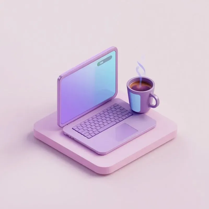 Tech Workspace 3D Gadgets Icons