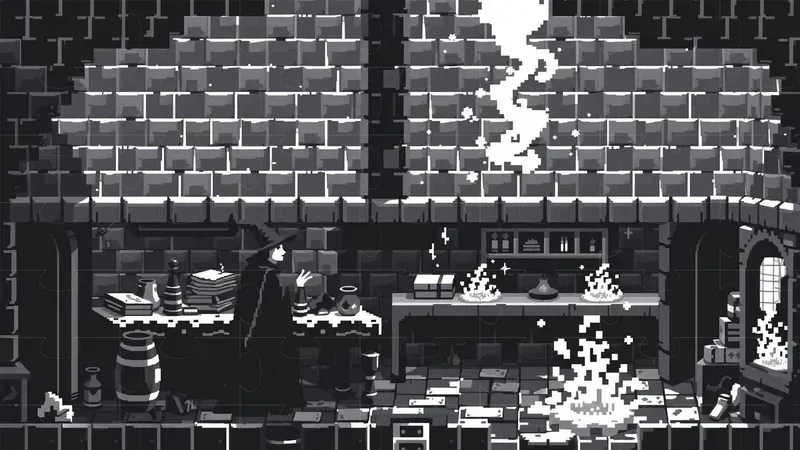 Dark Fantasy Pixel Art Retro Gaming