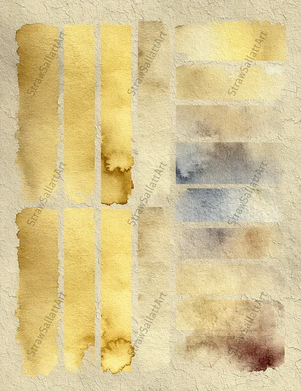 Watercolor Swatchbook Junk Journal Pages