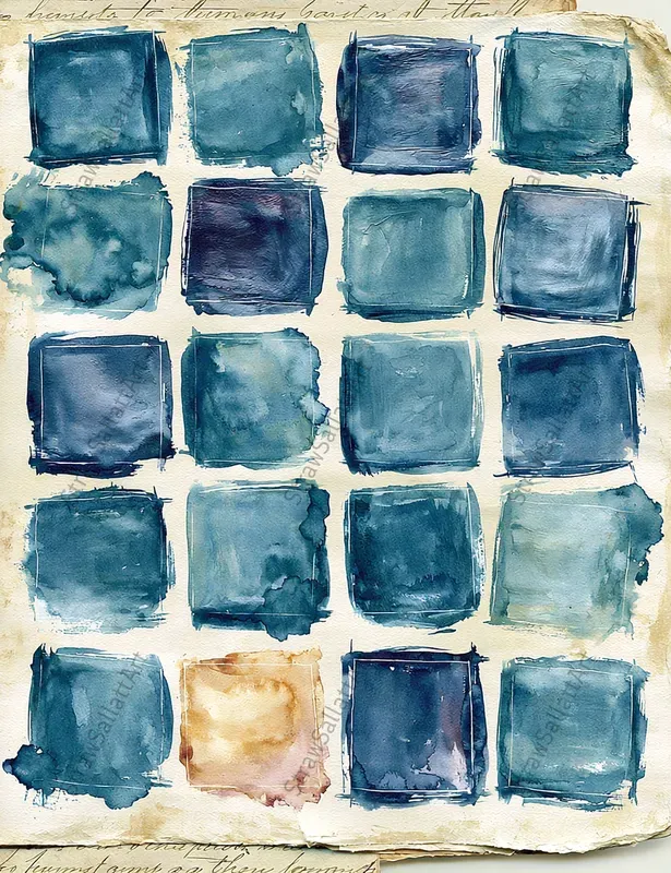 Watercolor Swatchbook Junk Journal Pages