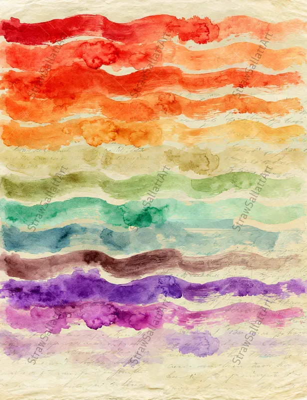 Watercolor Swatchbook Junk Journal Pages