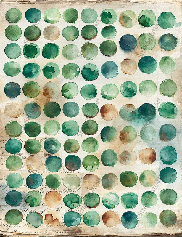 Watercolor Swatchbook Junk Journal Pages