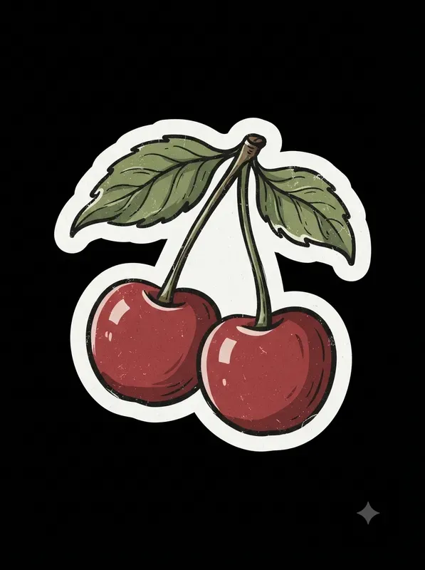Vintage Screen Printed Stickers