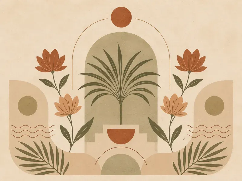 Earthy Minimalist Decor Art