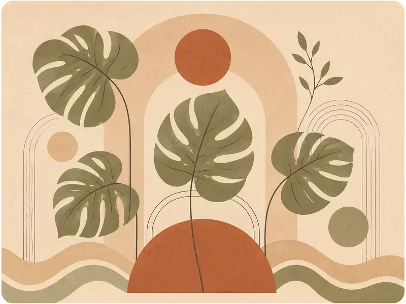 Earthy Minimalist Decor Art