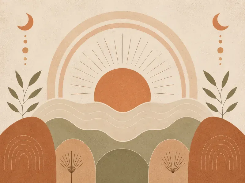 Earthy Minimalist Decor Art