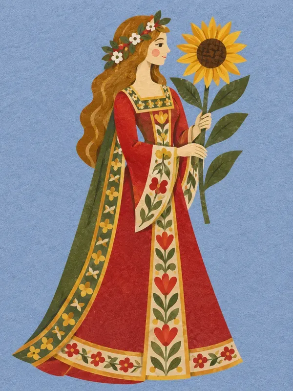 Retro Folk Storybook Papercut Art