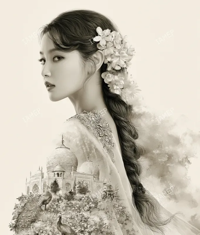 Poetic Ink Portrait Fusions