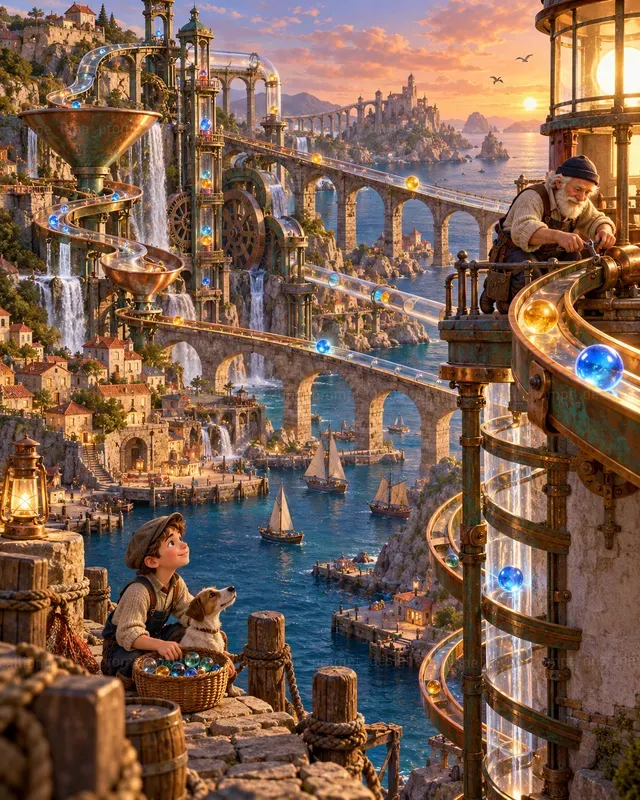 Giant Marble Machine Worlds