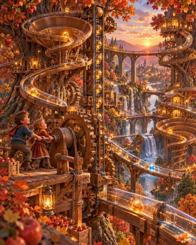 Giant Marble Machine Worlds
